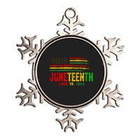 Juneteenth June 19 Metallic Star Ornament