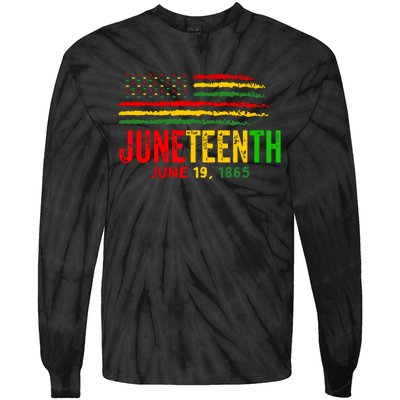 Juneteenth June 19 Tie-Dye Long Sleeve Shirt