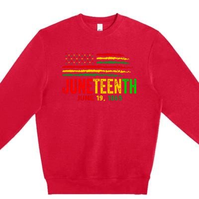 Juneteenth June 19 Premium Crewneck Sweatshirt