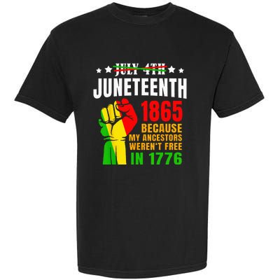 Juneteenth June 1865 Black History African American Freedom Garment-Dyed Heavyweight T-Shirt