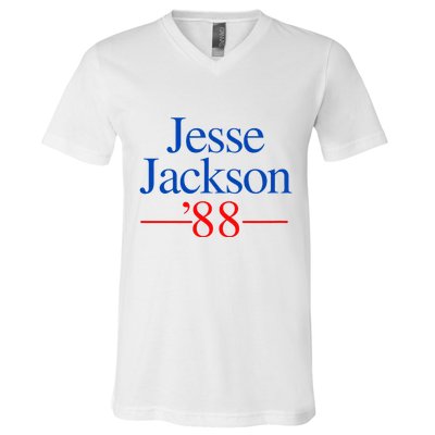 Jesse Jackson 88 Presidential Campaign V-Neck T-Shirt