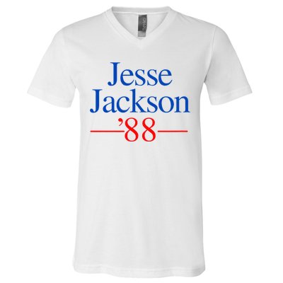 Jesse Jackson 88 Presidential Campaign V-Neck T-Shirt