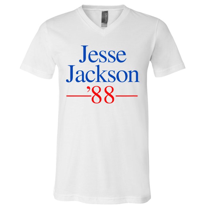 Jesse Jackson 88 Presidential Campaign V-Neck T-Shirt