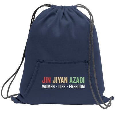 Jin Jiyan Azadi Women Life Freedom Kurdish Freedom Sweatshirt Cinch Pack Bag