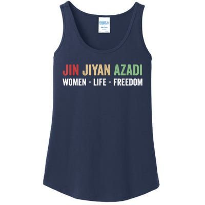 Jin Jiyan Azadi Women Life Freedom Kurdish Freedom Ladies Essential Tank