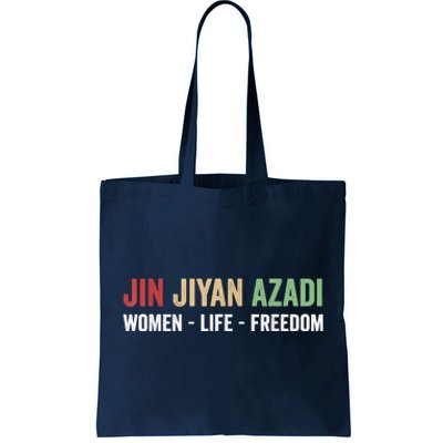 Jin Jiyan Azadi Women Life Freedom Kurdish Freedom Tote Bag