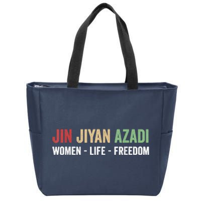 Jin Jiyan Azadi Women Life Freedom Kurdish Freedom Zip Tote Bag