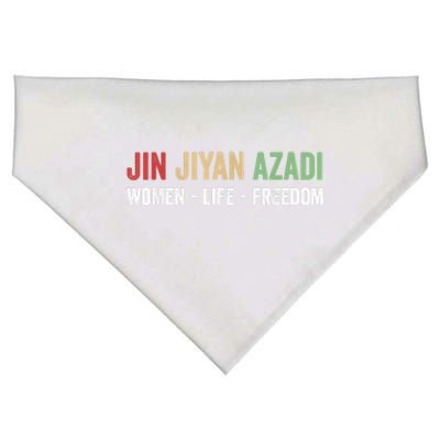 Jin Jiyan Azadi Women Life Freedom Kurdish Freedom USA-Made Doggie Bandana