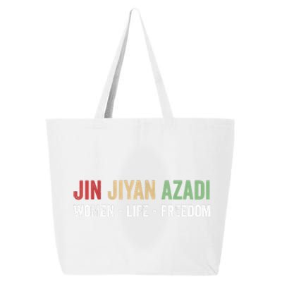 Jin Jiyan Azadi Women Life Freedom Kurdish Freedom 25L Jumbo Tote