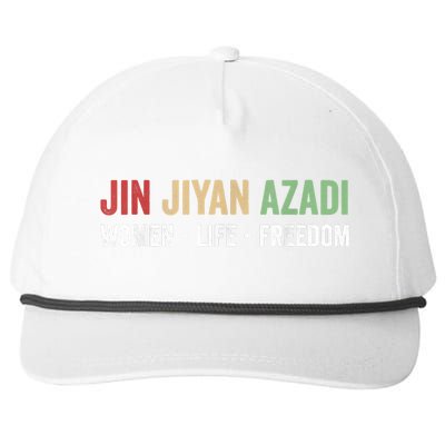 Jin Jiyan Azadi Women Life Freedom Kurdish Freedom Snapback Five-Panel Rope Hat