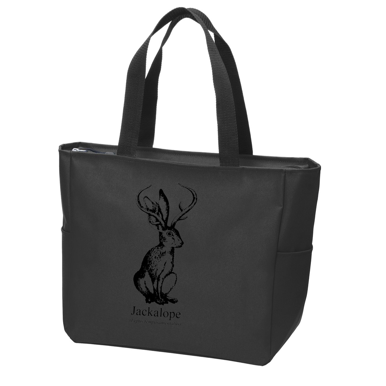 Jackalope Zip Tote Bag