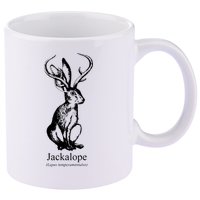 Jackalope 11oz C Handle Ceramic Mug