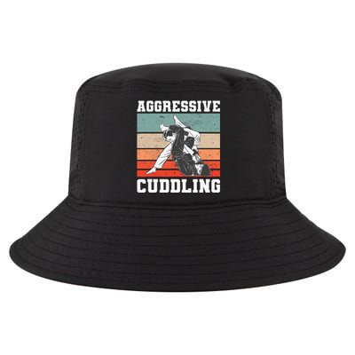 Jiu Jitsu Aggressive Cuddling Vintage BJJ MMA Cool Comfort Performance Bucket Hat