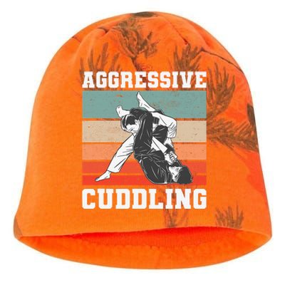 Jiu Jitsu Aggressive Cuddling Vintage BJJ MMA Kati - Camo Knit Beanie