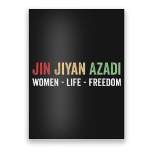 Jin Jiyan Azadi Wo Life Freedom Kurdish Freedom Poster