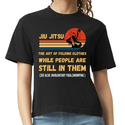 Jiu Jitsu Art Of Folding Clothes BJJ MMA Jujitsu Comfort Colors Boxy T-Shirt