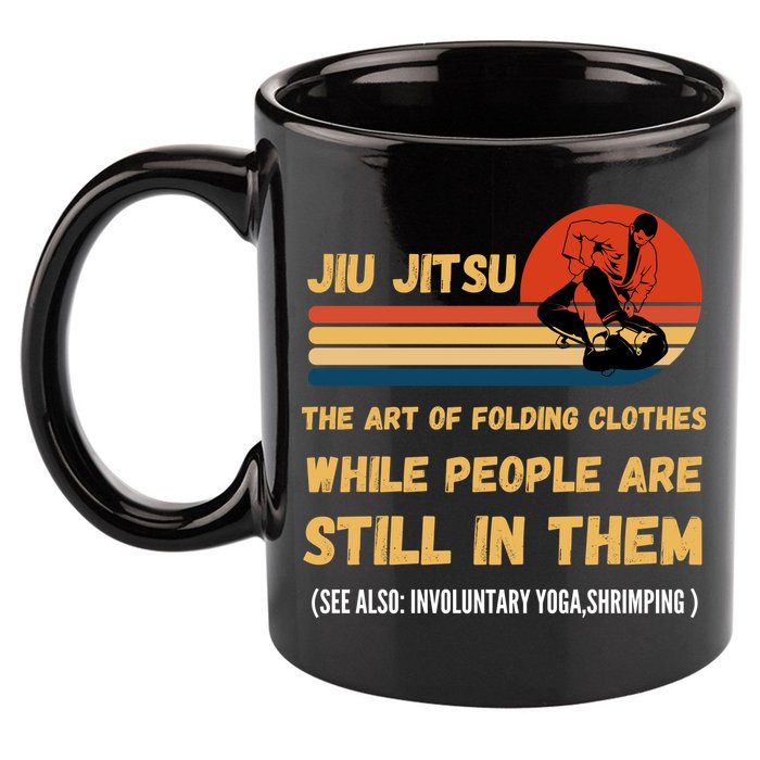 Jiu Jitsu Art Of Folding Clothes BJJ MMA Jujitsu 11oz C Handle Ceramic Mug