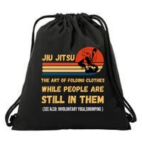 Jiu Jitsu Art Of Folding Clothes BJJ MMA Jujitsu Drawstring Bag