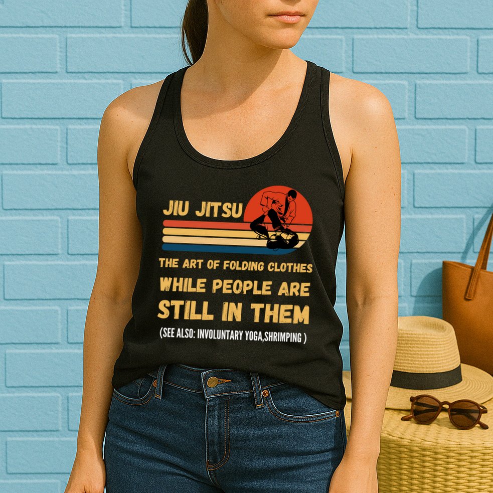 Jiu Jitsu Art Of Folding Clothes BJJ MMA Jujitsu Womens Tank Top