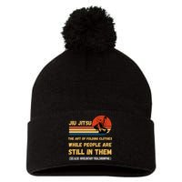 Jiu Jitsu Art Of Folding Clothes BJJ MMA Jujitsu Pom Pom 12in Knit Beanie