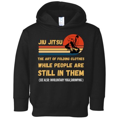 Jiu Jitsu Art Of Folding Clothes BJJ MMA Jujitsu Toddler Hoodie