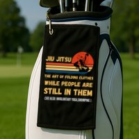 Jiu Jitsu Art Of Folding Clothes BJJ MMA Jujitsu Golf Towel