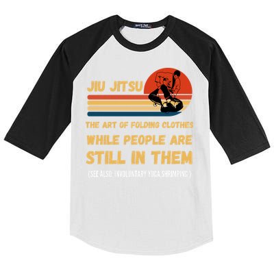 Jiu Jitsu Art Of Folding Clothes BJJ MMA Jujitsu Kids Colorblock Raglan Jersey