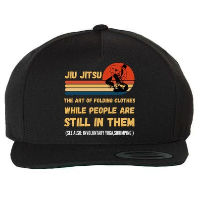 Jiu Jitsu Art Of Folding Clothes BJJ MMA Jujitsu Wool Snapback Cap