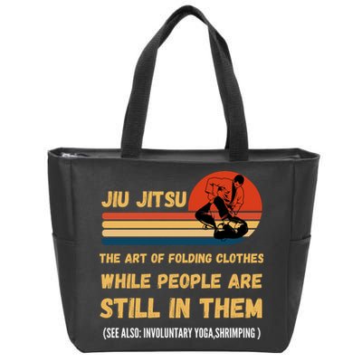Jiu Jitsu Art Of Folding Clothes BJJ MMA Jujitsu Zip Tote Bag