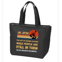 Jiu Jitsu Art Of Folding Clothes BJJ MMA Jujitsu Zip Tote Bag
