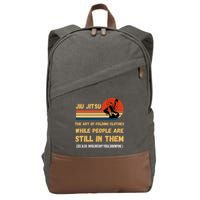 Jiu Jitsu Art Of Folding Clothes BJJ MMA Jujitsu Cotton Canvas Backpack