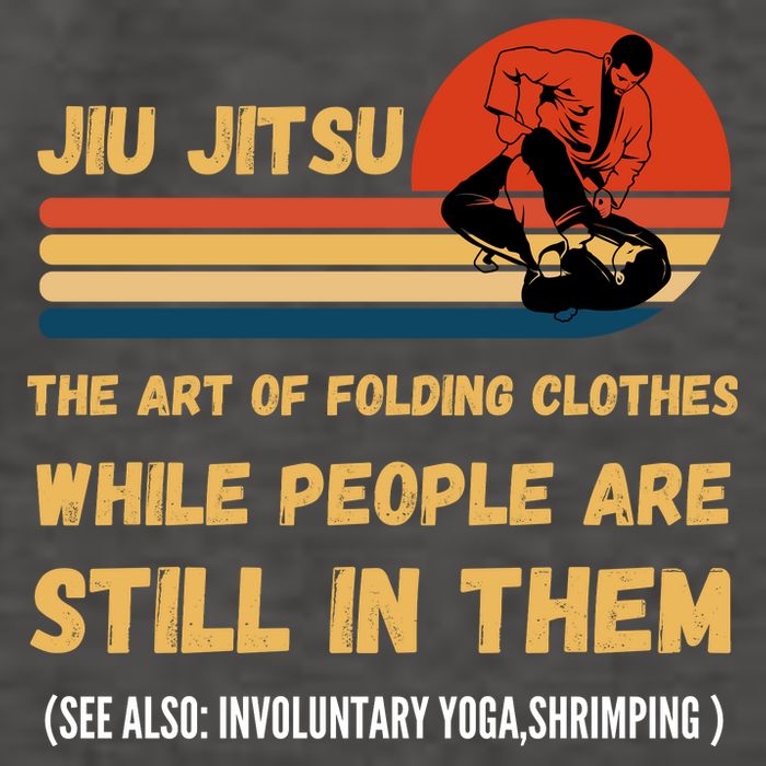 Jiu Jitsu Art Of Folding Clothes BJJ MMA Jujitsu Vector Backpack