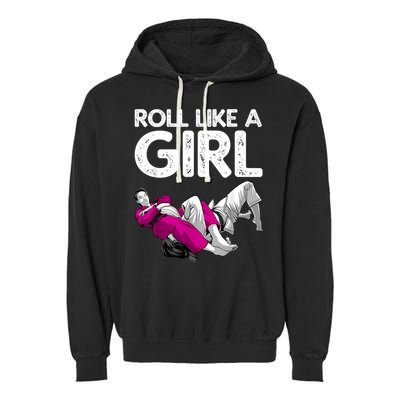 Jiu Jitsu Art For Women Girl Brazilian Jiu Jitsu Garment-Dyed Fleece Hoodie