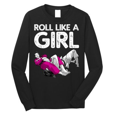Jiu Jitsu Art For Women Girl Brazilian Jiu Jitsu Long Sleeve Shirt