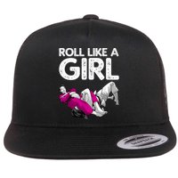 Jiu Jitsu Art For Women Girl Brazilian Jiu Jitsu Flatbill Hat