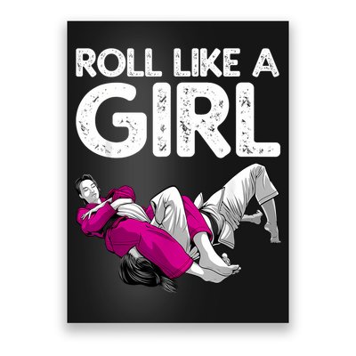 Jiu Jitsu Art For Women Girl Brazilian Jiu Jitsu Poster