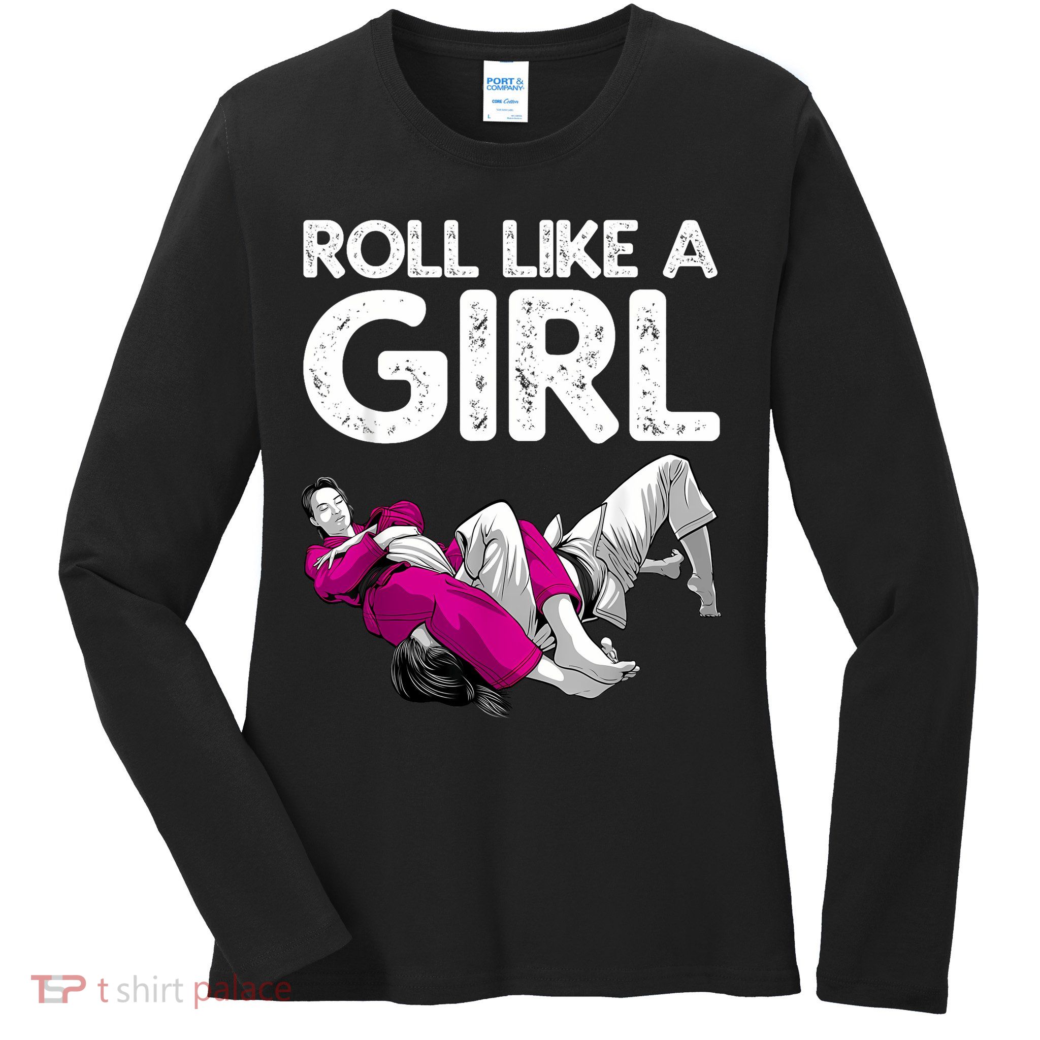 Jiu Jitsu Art For Women Girl Brazilian Jiu Jitsu Ladies Long Sleeve Shirt