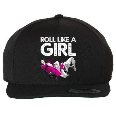 Jiu Jitsu Art For Women Girl Brazilian Jiu Jitsu Wool Snapback Cap