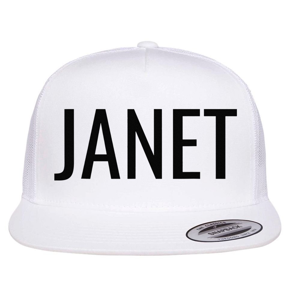 Janet Flat Bill Trucker Hat