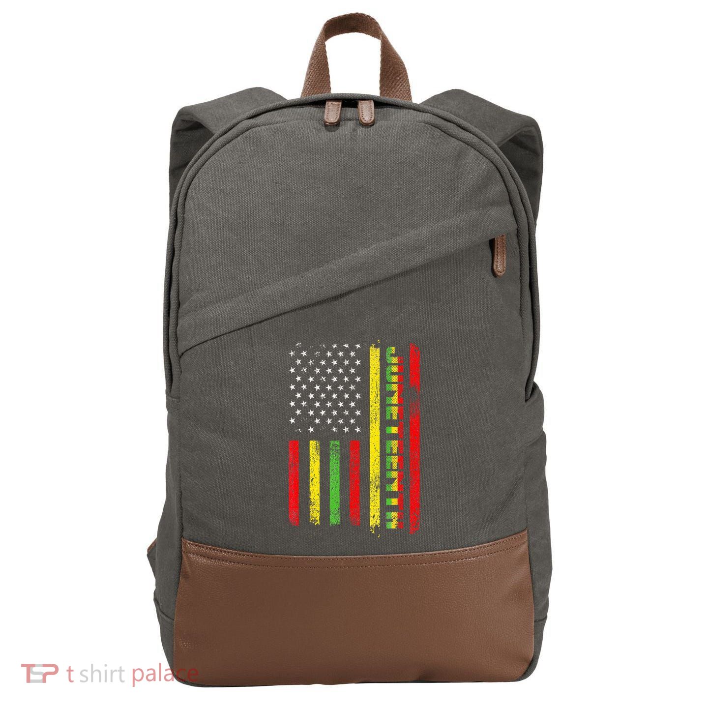 Juneteenth  Juneteenth African American Cotton Canvas Backpack