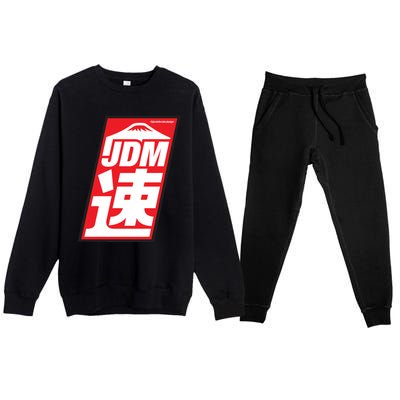 Jdm Japanese Automotive Premium Crewneck Sweatsuit Set