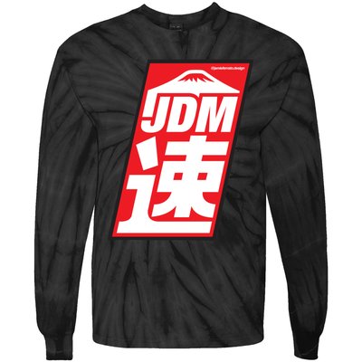 Jdm Japanese Automotive Tie-Dye Long Sleeve Shirt