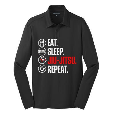 Jiu Jitsu Art of Folding Clothes BJJ MMA Jujitsu Silk Touch Performance Long Sleeve Polo