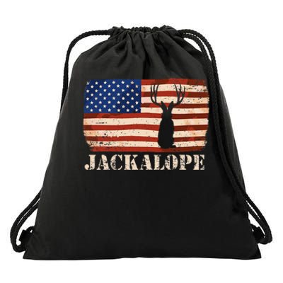 Jackalope Drawstring Bag