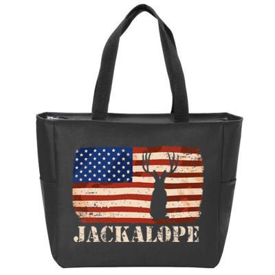 Jackalope Zip Tote Bag