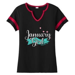 January Ladies Halftime Notch Neck Tee