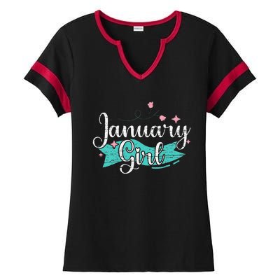 January Ladies Halftime Notch Neck Tee