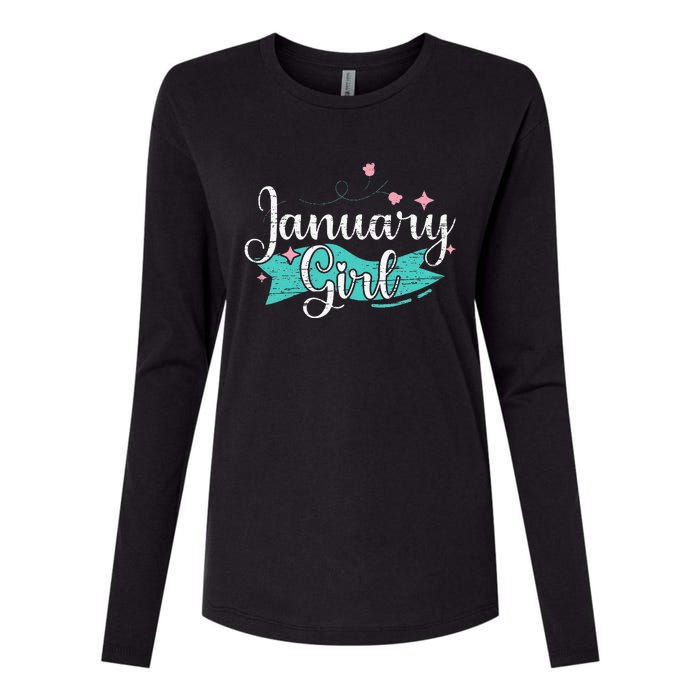 January Womens Cotton Relaxed Long Sleeve T-Shirt