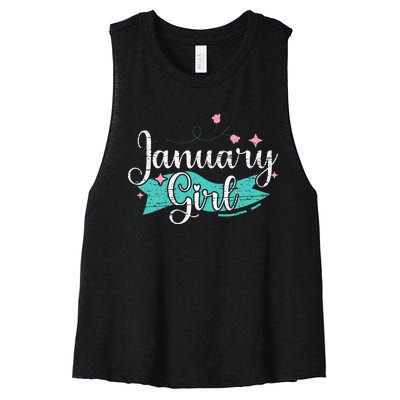 January Women's Racerback Cropped Tank