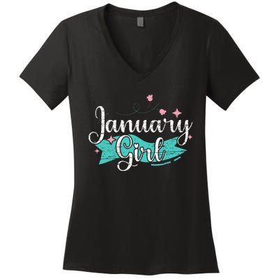 January Women's V-Neck T-Shirt